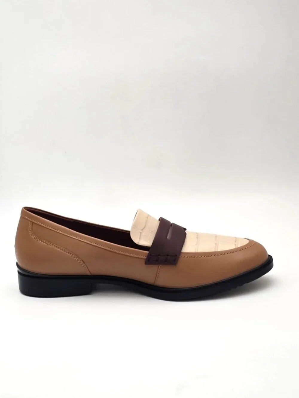 ECCO Dress Classic 15 Leather Cashmere Penny Loafers Women's Size 9-9.5